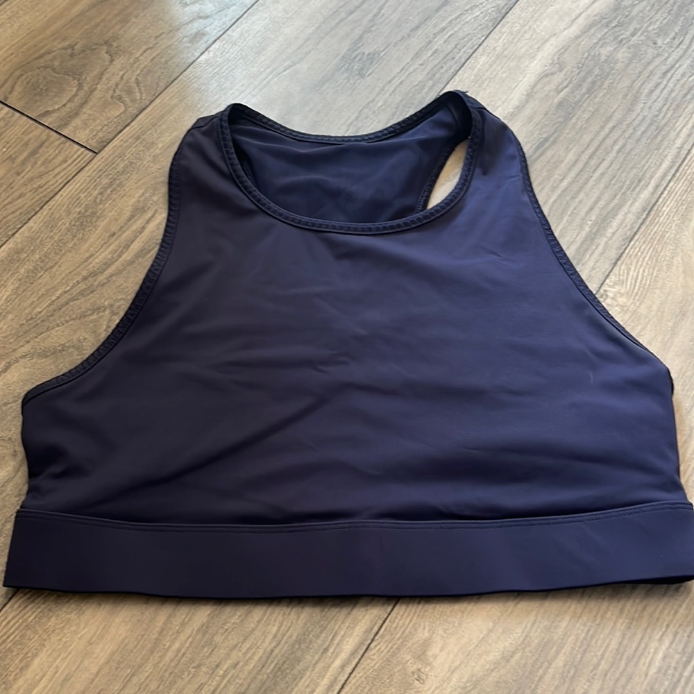 Fabletics Trinity High Impact Sports Bra Deep Navy L
